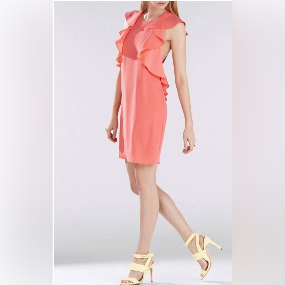 BCBG peach dress